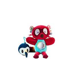 Lilliputiens 83057 Aktivitätsspielzeug Plüschtier Handpuppe Lemur Georges, Größe: 23x9x8cm, ab 6 Monaten