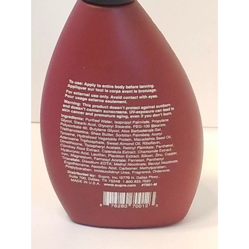 Supre Tan Smoke o2 Tan Maximizer Hot Tattoo Dark Tanning