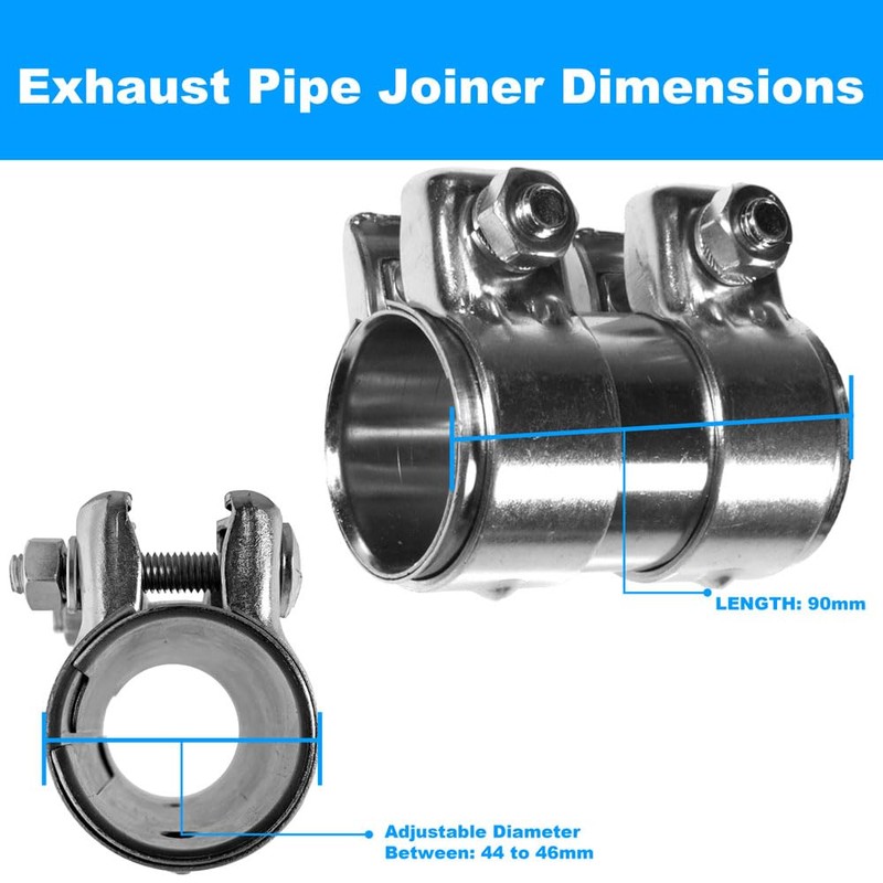 BITS4REASONS E-TECH EC008 New Model Heavy Duty Adjustable Exhaust Pipe