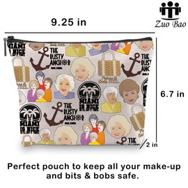 Zuo Bao Retirement Party Cosmetic Bag Golden Women Holiday Stay Golden Travel Golden Women Merch 1985 Complete TV Series Friends Squa (ANCHOR)
