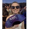 Rave Essentials Clack Fan, Folding Pocket Hand Fan for Raves