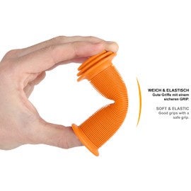 PBG Children's Bicycle Grips Children for Girls Boys Non-Toxic Phthalate Free (Orange)