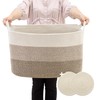 Greadsoel Storage Basket Laundry Hamper Baby Toy Woven Storage Cotton