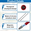 2PCS Magnetic Screwdriver Bit Holder, 300mm Drill Extension Bit Holder,