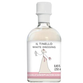 IL TINELLO White Balsamic Vinegar of Modena, White vinegar Dressing ‘Aqualcunopiacebianco’ – Sweet & Sour White Condiment, 250ml (8.45 fl oz) – Perfect for Salads, Seafood & Fruit, 47 Brix, 4% Acidity, Product of Italy