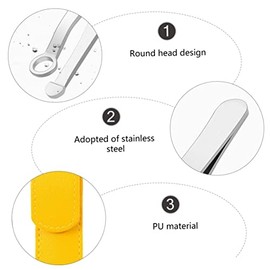 1 Set Beard Trimmer Nose Hair Tweezers Nasal Hair Trimmer Stainless Steel Nasal Hair Tweezers