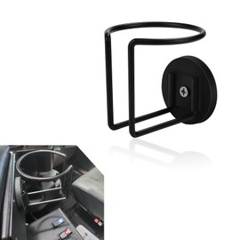 Irinidig 1 PC Car Adsorption Type Water Cup Holder, Carbon Steel Stable and Rust-Proof Portable Drink Holder, Horizontal Cup Holder for Metal Surfaces, Universal for Cars Tractor Gyms Homes (Black)