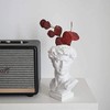 David Statue Flower Vase, David Head Bust Sculpture Planter, Resin