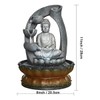 Buddha Tabletop Waterfall Fountain Meditation Relaxing Indoor Decoration, Zen Fountain
