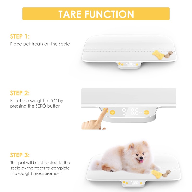 MINDPET-MED Digital Pet Scale, Baby Scale, Precision0.08oz, Max 30kg/66lbs, Auto-Hold,
