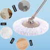 3 Pack Spin Mop Replacement Head 360° Microfiber Mops Refills