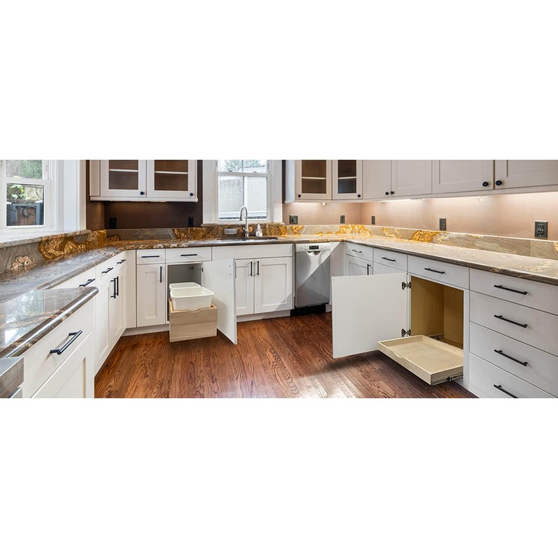 Couver Pull Out Tray Bottom Mount Side Mount Birch Cabinet