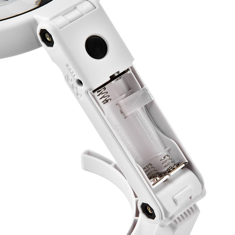 5/11X Magnifying Glass with 8 LED Light Hnadheld Desktop Multifunctional