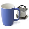 FORLIFE Dew Glossy Finish Brew-In-Mug with Basket Infuser & "Mirror"