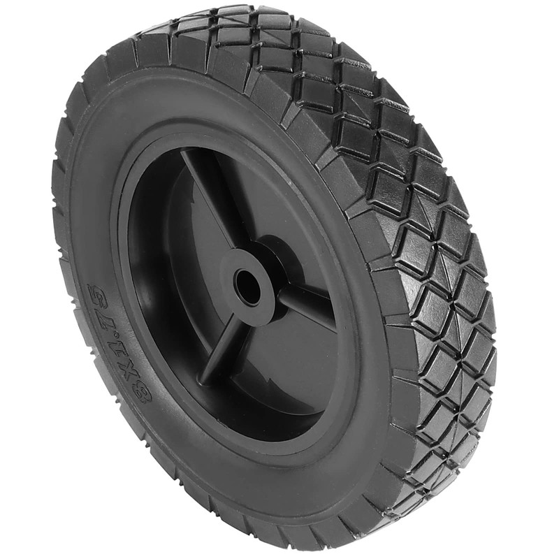 MUKCHAP 4 Pack 8 Inch Solid Rubber Wheels, Hand Truck