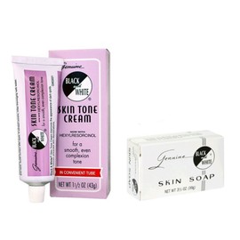 BLACK AND WHITE Skin Soap 3 1/2 oz , Skin Tone Cream 1.5oz Set