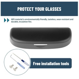 Ruiya Honda Sunglasses Holder,Auto Eyeglasses Organizer Protective Box Visor Sunglass Case Compatible with (2018~2025) Honda CRV/(2016~2025) Honda Civic/(2018~2025) Honda Accord/(2016~2025) Honda HRV