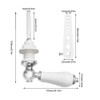 Ceramic Flush Handle, Universal Fit Lever with Anti-Slip Grip, Rust-Resistant