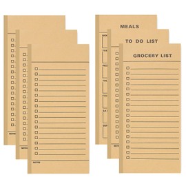 Utron 6 Pack Vintage Magnetic Notepads for Refrigerator, 50 pages/book Grocery List Magnet Pad for Fridge, Design Magnetic Grocery List Pad for Fridge, Grocery List Notepad, To-Do List