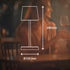 BRILONER - LED Table Lamp Wireless Dimmable Bedside Lamp Touch