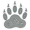 Rhinestone Genie Bear Paw 5" Magnetic Rhinestone Template(s), Black