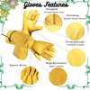 ITC Gauntlet Gardening Gloves Thorn Proof, Heavy Duty Leather Gardening