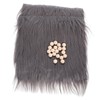 NUOBESTY Craft Faux Fur Fabric Wooden Balls Kit 1 Set