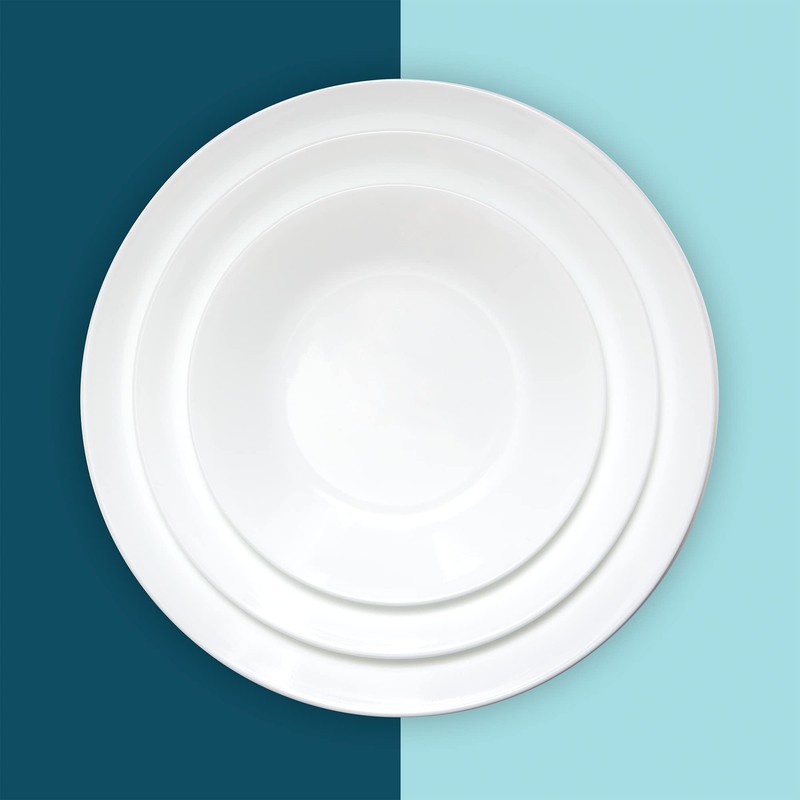 Corelle Vitrelle 6.75" Salad Appetizer Plate Set, Triple Layer Glass