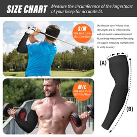 Arm Compression Sleeves,UV Sun Protection Compression Sleeves to Cover Arm for Volleyball Basketball Baseball Men Women Youth