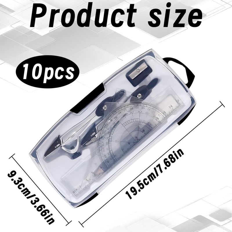 10-Piece Set Compass Leads, Suitable for School Students from Primary