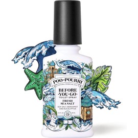 Poo-Pourri Toilet Spray, Fresh Sea Salt, 3.4 Fl Oz - Sea Salt, Bergamot and Eucalyptus 2 Pack