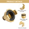 KUHAWL Brass Quick Coupling, Pack of 2 Garden Hose Quick
