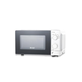 Commercial Chef 0.6 Cu. Ft. Countertop Microwave Oven, Mechanical Dial Controls, 700W, Pull Handle Door, 6 Power Levels, CHM660W, White