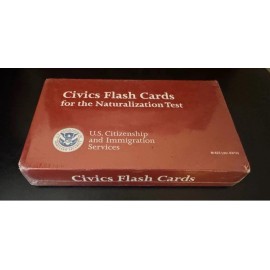 NEW Civics Flash Cards Naturalization Test US Citizenship Immigration M-623 5/17