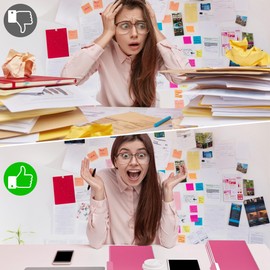 Pink File Folders,100 Packs Colored File Folders,Two Tone File Folder Letter Size for School,Office,and Home Organization