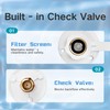 FYRIXY RV City Water Inlet with Check Valve – 3/4″