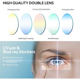 SEEAFUN Blue Light Glasses for Kids Girls Boys with Cute Car Case, UV400 Protection, Anti Blue Ray Age3-12