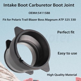 Amavoler 5411588 Intake Boot Carburetor Boot Joint Aftermarket Replacement Parts Fit for Polaris ATP 330 2004-2005 for Polaris Magnum 325 2000-2002.