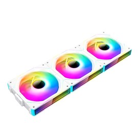 TZMRIT UNI FAN White 3-Pack Infinity Fan 120mm RGB V120mm ARGB Fan 120mm Daisy Chain PC Fan
