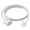 Extension Cord 6ft SUPERDANNY Mini Power Strip Ultra Right Angled