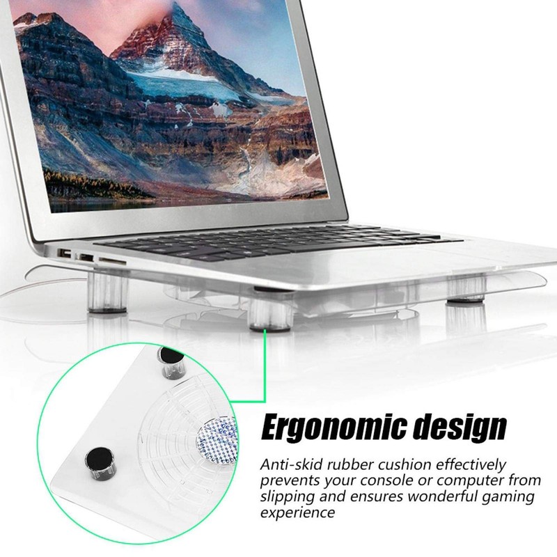 Demeras Ultra Slim Notebook Fan Cooling Stand, Laptop Cooler Cooling