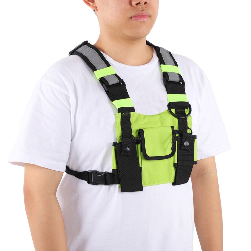Multifunctional Nylon Waterproof Chest Bag Reflective Safety Tooling Vest for