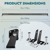 Rigidhorse 52 Inch LED Light Bar Single Row Flood &