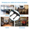 Adjustable Adhesive Cable Ties for Home and Office Organization