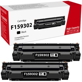 PIONOUS F159302 Black Toner Cartridge (2-Pack) - PINOS Compatible, 2600 Pages, Non-Fading Printouts for F159302 Printer