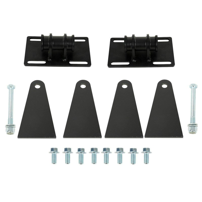 BLACKHORSE-RACING LS Swap Mounts Universal Adjustable Conversion Motor Mounts &