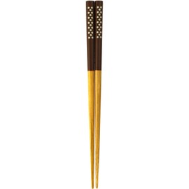 isida Chopsticks Lunch Dots Mini Brown 18 cm