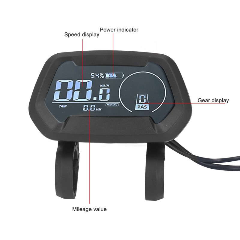 Electric Bike LCD Display IPX5 Waterproof Electric Bicycle Color LCD