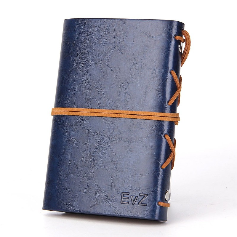 EvZ Leather Writing Journal Notebook, 5 Inches Vintage Nautical Spiral