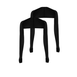 JAPANDIPITY Arm Cover, Rash Guard, 8 Colors, One Size Fits Most, Unisex - Shawl Style, Bolero Style, UV Protection, UPF 50+, Cool to Touch, Sunburn Protection, Golf, Tennis, Sports, Black x 2P